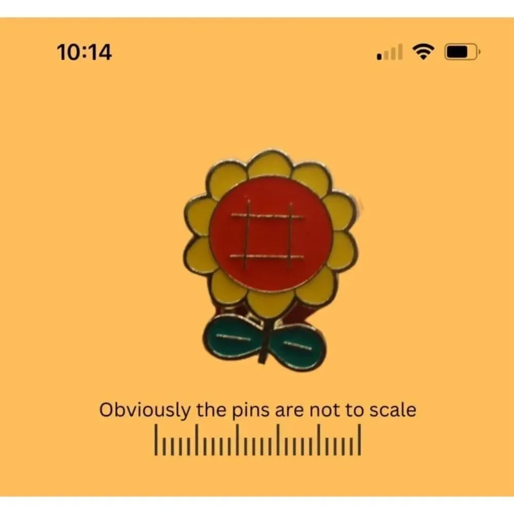 3/20 Orange Sunflower Enamel Pin